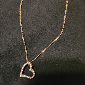 Riose Gold plated heart necklace